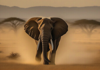 African Bull Elephant - Loxodonta africana