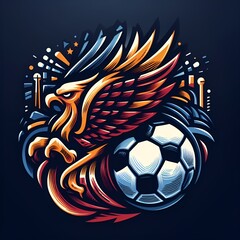 An ai generated Football logo 