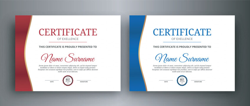 certificate design template