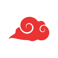 Chinese style cloud elements For decorating the Chinese New Year festival