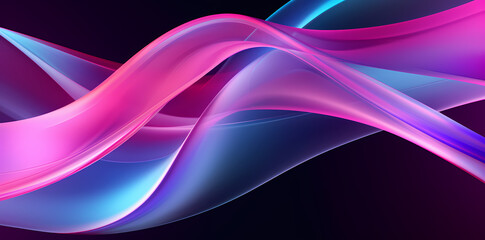 an abstract pink and purple light loop, in the style of light turquoise, neon