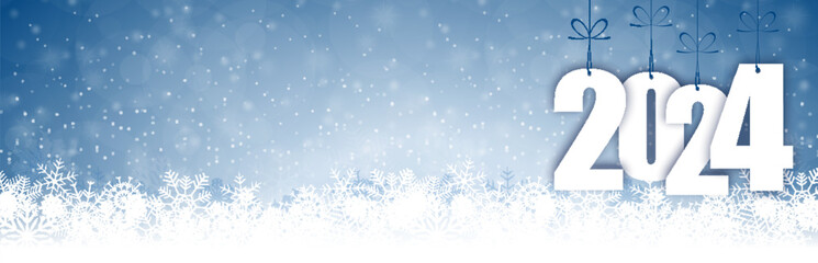 Fototapeta na wymiar snow fall background for christmas and New Year 2024