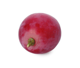 Obraz premium One ripe red grape isolated on white