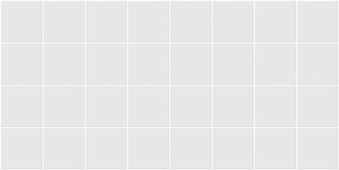 Seamless texture pattern of white tile floor or wall. Look new clean surface in top view for background. Decorative finishing material in bathroom, kitchen or laundry room. Vector illustration design.