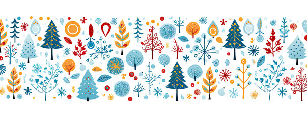 Christmas funny pattern.