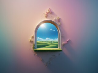 window, blank background, for design, isolated