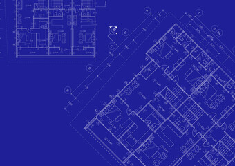Floor plan designed building on the drawing.