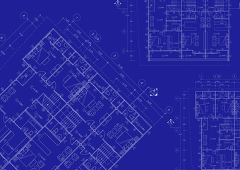 Floor plan designed building on the drawing.