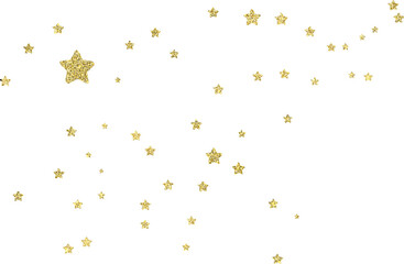 Golden decorative confetti