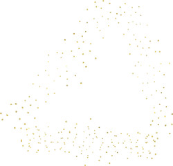 Golden decorative confetti