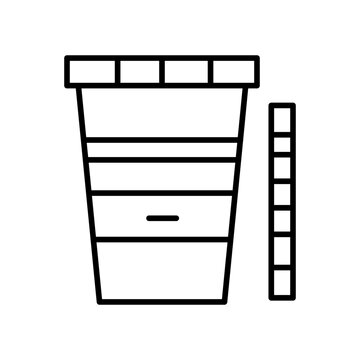 recommend clip art: urine test line icon