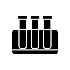 test tube glyph icon