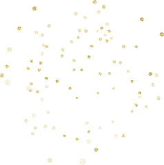Golden decorative confetti