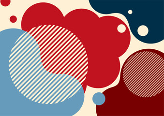 Creative abstract bright background. Smooth liquid, stripes and dots on a white background. Template for prints, posters, flyers. Vector illustration.