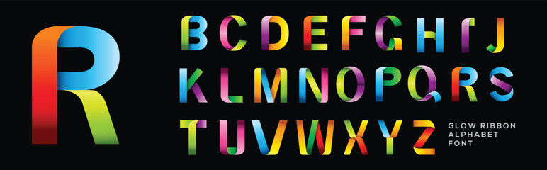 Alphabet letter logo design. - obrazy, fototapety, plakaty