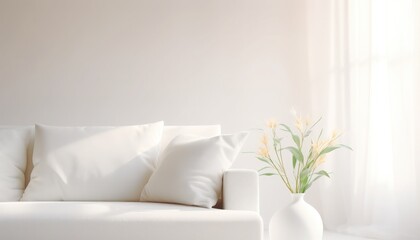 livingroom moderno y minimalista - obrazy, fototapety, plakaty