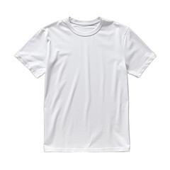 White T-shirt Mockup Isolated on Transparent or White Background, PNG
