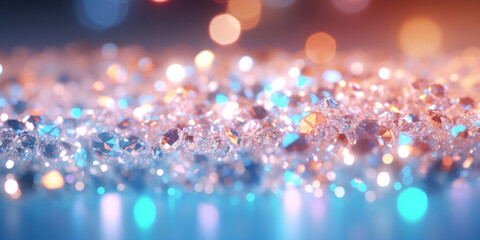 Fototapeta na wymiar Abstract festive sparkle lights background