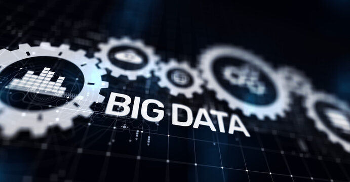 Big data analytics platform, business intelligence and modern technology concept on vitual screen.