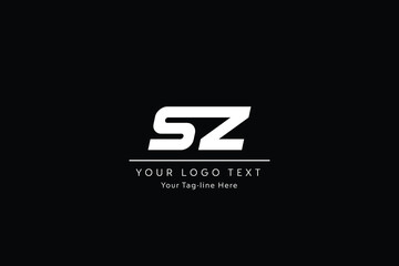 Monogram SZ logo design, creative letter logo for business and company.