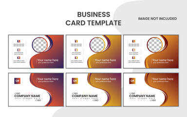 Creative and simple business card template design.