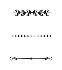 Hand drawn ornamental divider pack