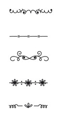 Hand drawn ornamental divider pack