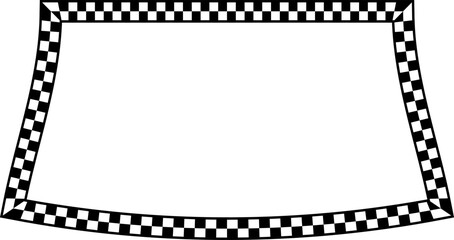 Rectangle shape Check pattern checkered vector vintage frames retro badge banners decorative frame elements art frames picture frames ornamental framing decoration ornamental silhouette black 