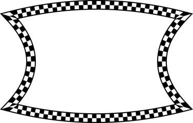 Rectangle shape Check pattern checkered vector vintage frames retro badge banners decorative frame elements art frames picture frames ornamental framing decoration ornamental silhouette black 