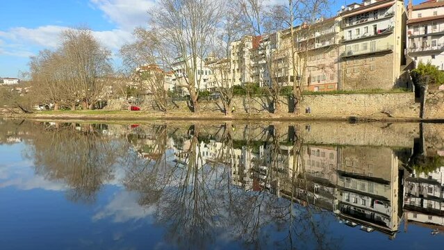 Landscape by the river Tamega in Amarante, Portugal