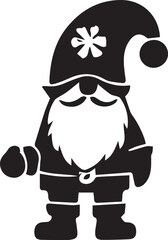 Christmas Gnome EPS, Christmas Gnome Silhouette, Christmas Gnome Vector, Christmas Gnome Cut File, Christmas Gnome Vector