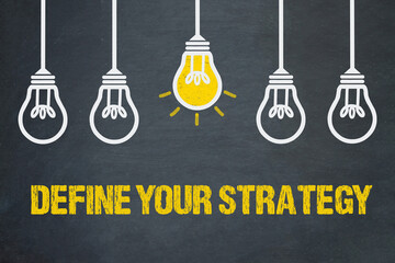 Define Your Strategy - obrazy, fototapety, plakaty