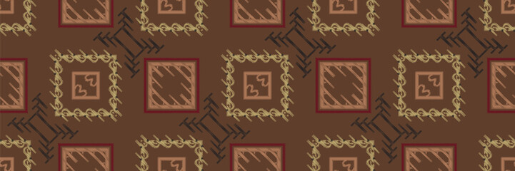 Ethnic abstract purple Seamless ikat pattern in tribal, folk embroidery, and Asia style. Aztec geometric art ornament print. Design for carpet, wallpaper, clothing, wrapping, fabric, cover.