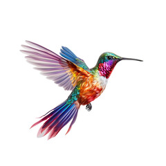 Lively hummingbird AI generative	