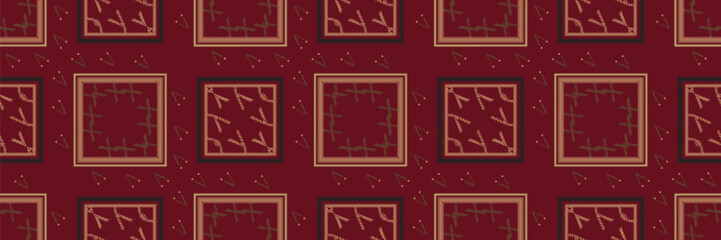 Ethnic abstract purple Seamless ikat pattern in tribal, folk embroidery, and Asia style. Aztec geometric art ornament print. Design for carpet, wallpaper, clothing, wrapping, fabric, cover.