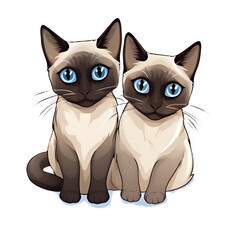 Obraz premium Siamese cats