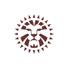 Obraz premium abstract lion face logo icon