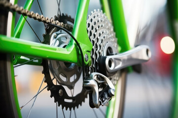 Precision Engineering, Close-up of Bicycle Disc Brakes in Detail - obrazy, fototapety, plakaty