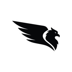 abstract falcon eagle logo icon