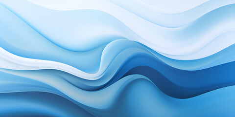 White and blue abstract wave background. abstract blue gradient fading to white with waves