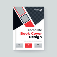 poster flyer pamphlet brochure cover design layout space for photo background, vector template in A4 size Book Cover