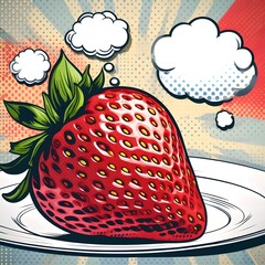 strawberry popart