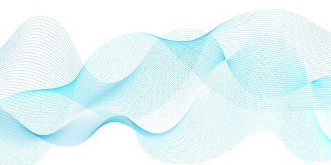Geomatics technology Abstract blue flowing wave lines background. Modern glowing moving lines design. Modern blue moving lines design element. Futuristic technology concept. Vector illustration.