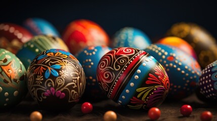 Colorful easter eggs 