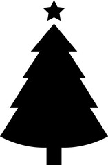 Christmas tree, spruce, pine icon vector image.