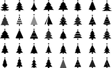 Fototapeta na wymiar Christmas tree, spruce, pine icon vector image.