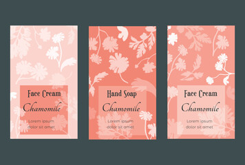 Vector illustrations for floral or herbal products