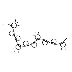 Garland. Vector illustration in doodle style