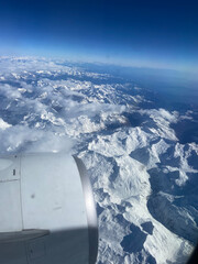 vue des alpes fran&ccedil;aise en avion