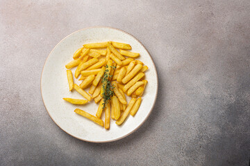 French fries on a plate